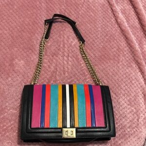 Colorful Striped Women's Shoulder Bag